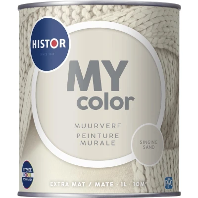 Afbeelding van Histor MY color Muurverf Extra Mat Singing Sand 1 liter