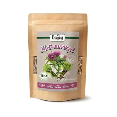 Afbeelding van Biojoy BIO Kliswortel thee (100 g), gedroogd en gesneden, zonder toevoegingen (Radix Bardanae)