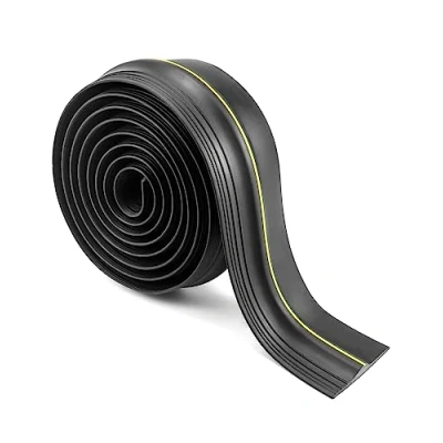 Afbeelding van QWORK® 6M garagedeur drempelafdichting, garagedeurafdichting, vloerafdichting rubber, weerbestendig