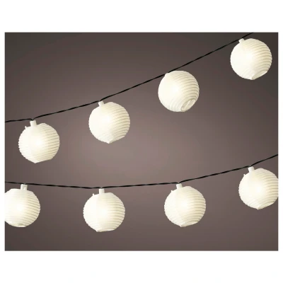 Afbeelding van Lampionnen slinger 4.5 meter Lumineo (10 LEDs, Solar, Warm wit)