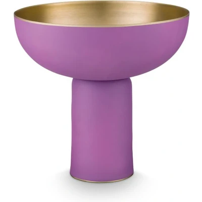 Afbeelding van Serveerschaal Pip Studio Metal Matt Lilac 23 x 24 cm
