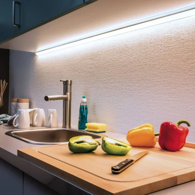 Afbeelding van Paulmann 70569 MaxLED 1000 Strip 1 m 6500 K daglicht witte LED Stripe ongecoate 11,5W lichtstrip 1100 lm 144 24 V, Zilver