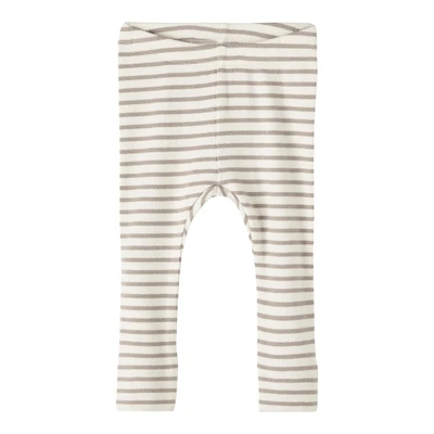 Afbeelding van NAME IT BABY gestreepte broek NBNBANI beige/ecru