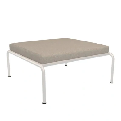 Afbeelding van Houe Avon Ottoman Voetenbank Frame Wit Stof Ash
