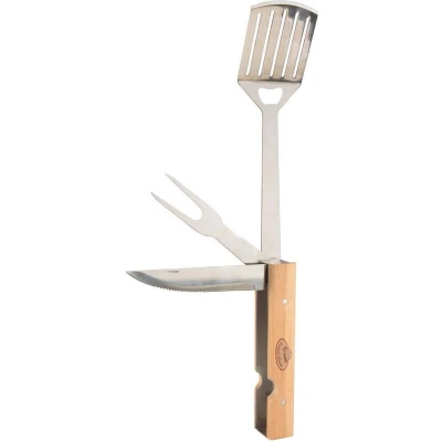 Afbeelding van Esschert Design Inklapbaar BBQ Gereedschap Naturel