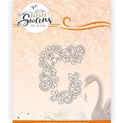 Afbeelding van Dies Amy Design Elegant Swans Corner