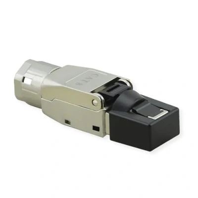 Afbeelding van VALUE Field monteerbare RJ 45 stekker cat. 8 (klasse I) 21991804 Zilver 1 stuk(s)