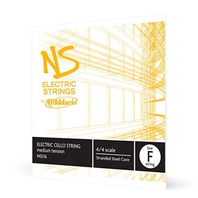 Afbeelding van D&#039;Addario NS516 Elektrische Cello enkele snaar &#039;Low F&#039; meervoudig gedraaide stalen kern medium, Low F String