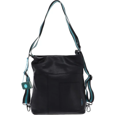Afbeelding van Gabs Leren Schoudertas Handtas Clarissa Shoulderbag Nero Zwart