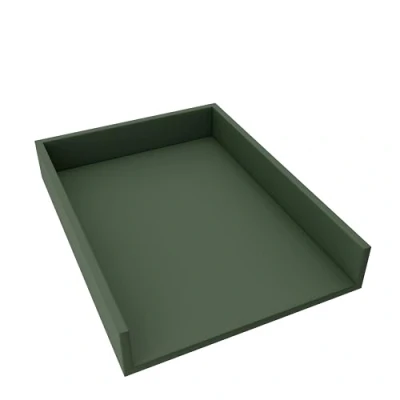 Afbeelding van REGALIK Aankleedopzetstuk voor commode 72 cm x 50 Afneembaar aankleedtafelopzetstuk in groen Afgesloten met ABS materiaal 1 mm
