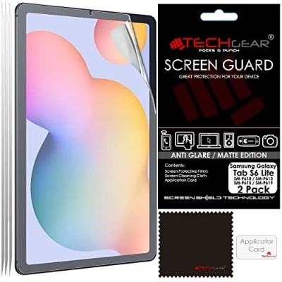 Afbeelding van TECHGEAR 2 stuks Galaxy Tab S6 Lite 10,4 inch anti schittering schermbeschermers (SM P610 / P613 P615 P619 P620 P625), MATTE Screen Protector Guard Cover Ontworpen voor Samsung