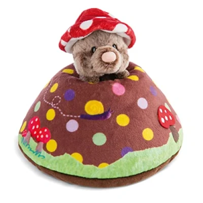 Afbeelding van NICI Knuffelkussen met Mol en Heuvel Duurzame Knuffelkussens voor Meisjes, Jongens Baby&#039;s Pluizig Kussen, 23 x 19 cm 48210