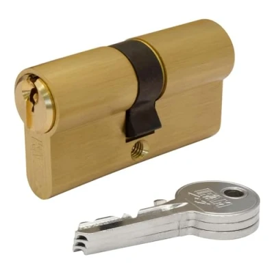Afbeelding van Cilinder IFAM F5S4040L Gouden Blik Lange hendel (80 mm)