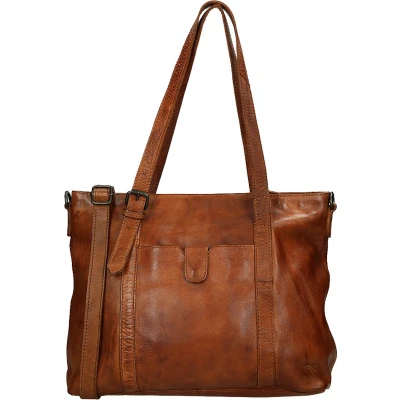 Afbeelding van Bear Design Schoudertas Cow Lavato Leer cognac
