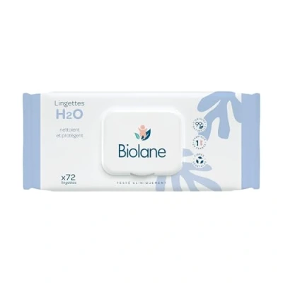 Afbeelding van Biolane H2O Ecorecharge reinigingsdoekjes, 72 stuks, 3 verpakkingen