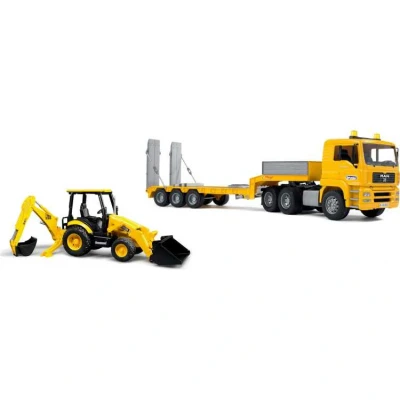 Afbeelding van Bruder laderwagen met graaflaadmachine