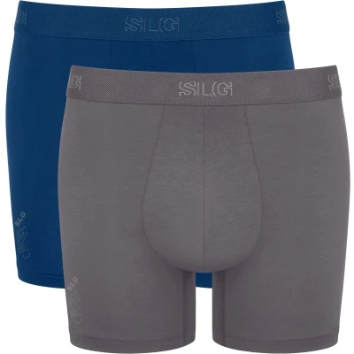 Afbeelding van Sloggi SLG Base Short C2P Heren Onderbroek GRIJS BLAUW