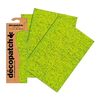 Afbeelding van décopatch Decopatch papier No. 301 (lichtgroen, 395 x 298 mm) 3 pack