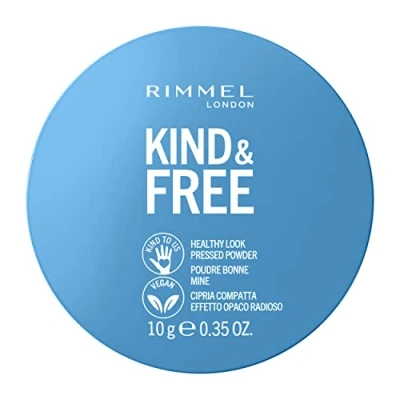 Afbeelding van 1+1 gratis: Rimmel KIND &amp; FREE Vegan Pressed Powder 40 Tan