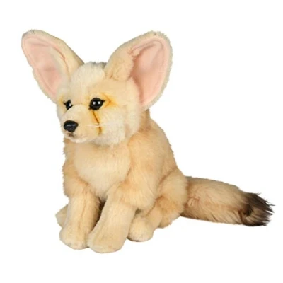 Afbeelding van Uni Toys Woestijnvos, Fennek 24 cm (hoogte) pluche vos, wild dier dier, knuffeldier