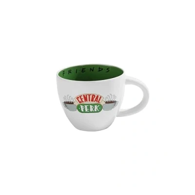 Afbeelding van Friends Central Perk Capuccino Mok XL Wit en Groen 630ml