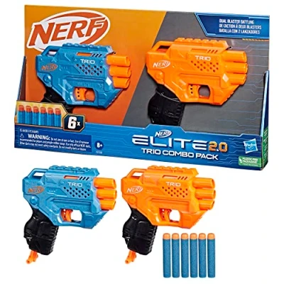 Afbeelding van Nerf Elite 2.0 Trio Combo Pack, Speelgoedblaster, 8 jaar, 99 333 g