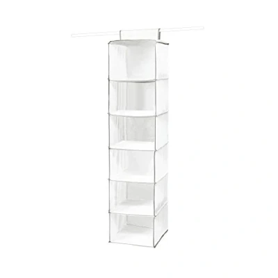 Afbeelding van Compactor flexibele hangplank voor kleding, 6 vakken, wit, non woven polypropyleen, 30 x H. 128 cm, RAN1527