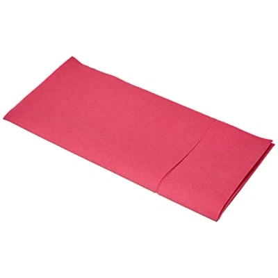 Afbeelding van Alvotex CHIC Airlaid 50 Bestekservetten Bestekzakken, lijkt op stof, hoogwaardige wegwerpservetten, 39x40cm, fuchsia