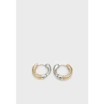 Afbeelding van GUESS Oorbellen &#039;PAVE HUGGIES&#039; goud / zilver transparant