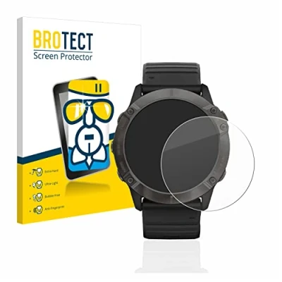 Afbeelding van BROTECT Screenprotector voor Garmin Fenix 6X Pro Folie Beschermfolie Beschermglas transparant