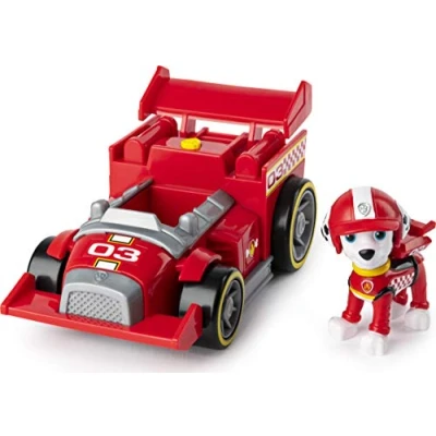 Afbeelding van PAW Patrol Race Rescue Themed Voertuig Marshall Speelfiguur
