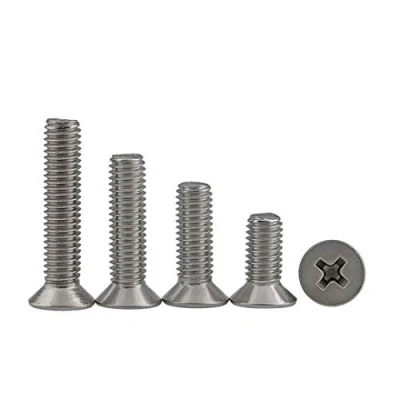 Afbeelding van BOZONLI Verzonken Schroeven Bout Machineschroeven Phillips Schroef In Roestvrij Staal, M4*8mm,50 stuks