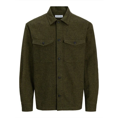 Afbeelding van Jack &amp; Jones Overhemd Jjeperfect Melange Overshirt Ls Sn 12278822 Rosin Mannen Maat L