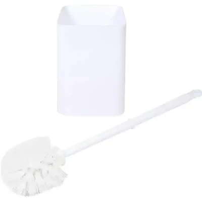 Afbeelding van Benson Wc borstel + houder wit vierkant