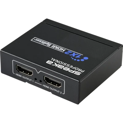 Afbeelding van SpeaKa Professional SP HDS 110 1 + 2 poorten HDMI splitter 3840 x 2160 Pixel Zwart