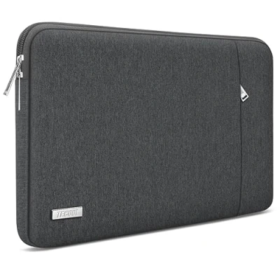 Afbeelding van TECOOL 15 15,6 inch laptoptas voor HP Lenovo Dell Acer ASUS Chromebook Samsung Notebook, waterdichte laptophoes 15, spacegrijs