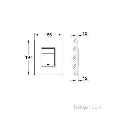 Afbeelding van Grohe Skate Cosmopolitan bedieningsplaat Dual Flush wit