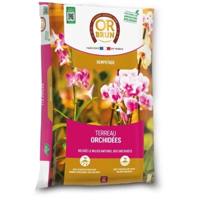 Afbeelding van Orchideeëngrond BRUIN GOUD OBRTORC6U 6L Bevordert de groei