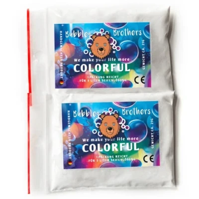 Afbeelding van Bubble Brothers Bellenblaasvloeistof voor reuzenzeepbellen, 2 x 5 liter, navulfles zeepbellen, grote en stabiele zeepbellenpoeder, zeepwater, zeepbellenoplossing, reuzenbubbels