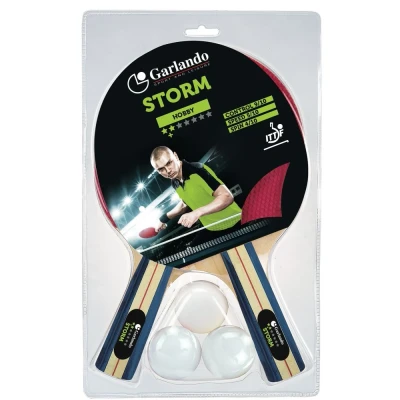 Afbeelding van Garlando Storm Set met 2 Bats en 3 Pingpong ballen