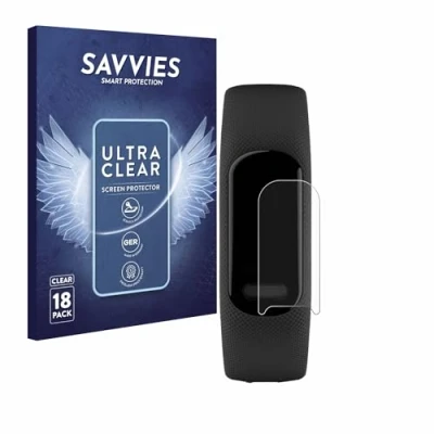 Afbeelding van Savvies (18 Stuks) Schermbeschermer voor Garmin Vivosmart 5 Screen Protector Ultra Transparant