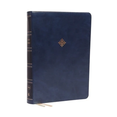 Afbeelding van NKJV Holy Bible, Super Giant Print Reference Blue Leathersoft, 43,000 Cross references, Red Letter, Comfort Print: New King James Version: Version