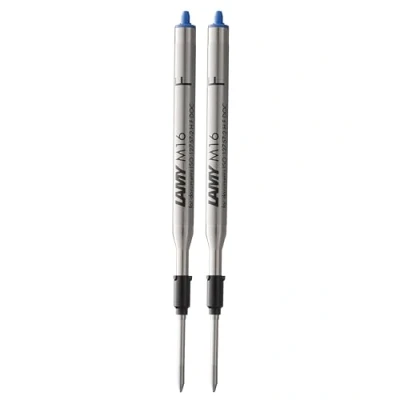 Afbeelding van LAMY M 16 vulling 801, metalen balpenvulling in de kleur blauw, lijnbreedte B