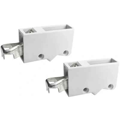 Afbeelding van Metafranc Kasthangers 1 paar (rechts en links) wit 130 kg draagkracht voor het eenvoudig ophangen van hangkasten/kasthouder/kastdrager/wandophanging / 350536