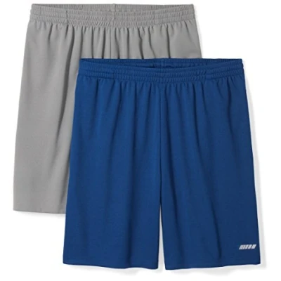 Afbeelding van Amazon Essentials Performance Tech losse fit shorts voor heren (verkrijgbaar in groot en lang), pak van 2, grijs/marineblauw, XX Large Big