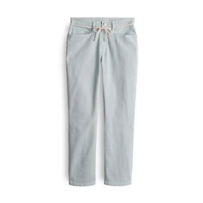 Afbeelding van OPUS dames Louis high waist slim fit jeans met gekleurde wassing en ceintuur in de kleur Lichtblauw, maat: W34/L28