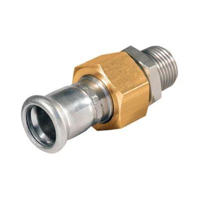 Afbeelding van Bonfix Perskoppeling RVS 316L 3 Dlg vlakdichtend R1x28mm
