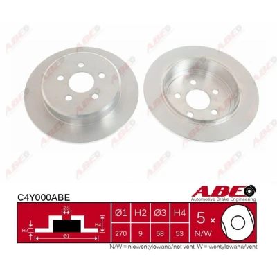 Afbeelding van ABE Remschijven C4Y000ABE