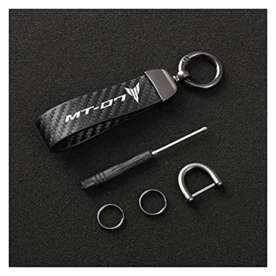 Afbeelding van Voor YAMAHA MT01 MT09 MT07 MT10 MT03 MT 09 07 10 03 TRACER 900 700 GT Motorfiets Lanyard Sleutel Koolstofvezel Sleutelhanger Sleutelhangers (Kleur : 07, Size Normal)