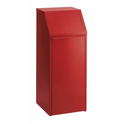Afbeelding van Afvalbak met pushdeksel 70 ltr rood